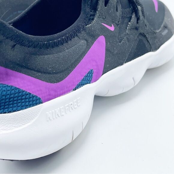Nike Free RN 5.0 Black Vivid Purple running shoes - Picture 6 of 9